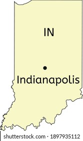 Indianapolis City Location On Indiana Map