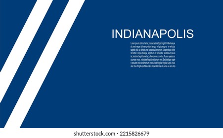 Indianapolis Colts American Footbal Team Uniform Colors. Template For Presentation Or Infographics.