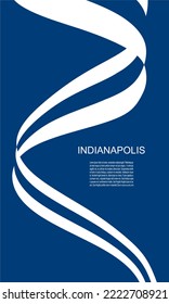 Indianapolis Colts american footbal team uniform colors. Template for presentation or infographics.