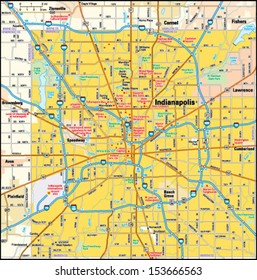 1,804 Indianapolis map Images, Stock Photos & Vectors | Shutterstock