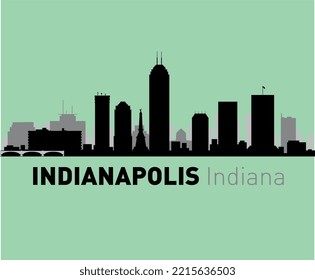 INDIANAPOLIS Indiana. t shirt graphic design vector illustration \