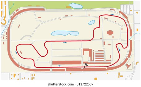 Indianapolis Motor Speedway Map