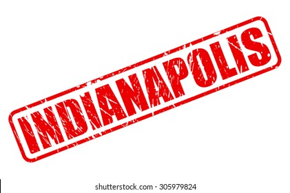INDIANAPOLIS red stamp text on white