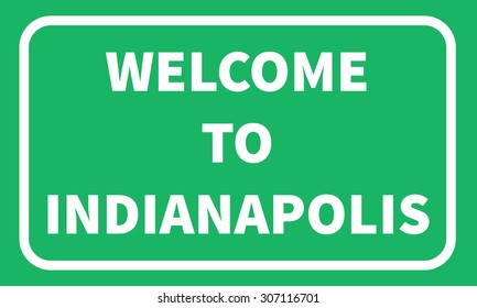 Indianapolis road sign background. Vector illustration EPS8
