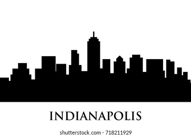 indianapolis skyline vector