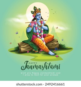 Indiandahi Handi Festival of Happy Shree Krishna Janmashtami. Vektorillustration Design	