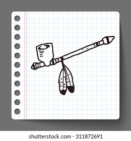 Indians Pipe smoke doodle