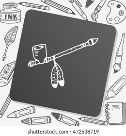 Indians Pipe smoke doodle