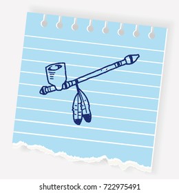 Indians Pipe smoke doodle