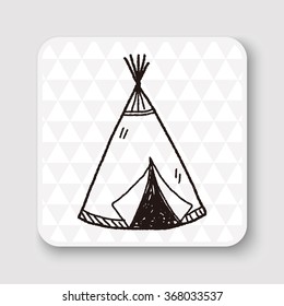 Indians tent doodle
