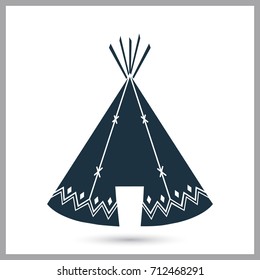 Indians wigwam simple icon