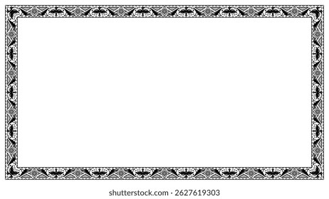 Material de quadro de ilustração tribal estilo indiano_16:9