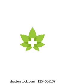 Indica  Marijuana Dispensary Logo Vector Illustration