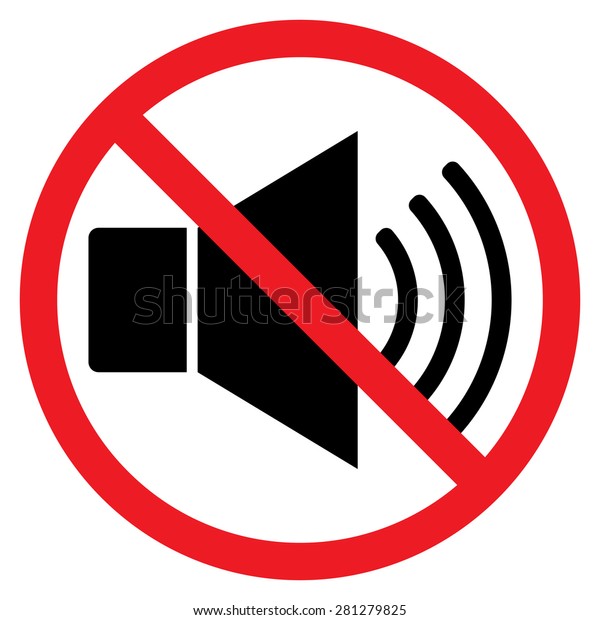 Indicating Signal Noise Ban Speaker Probition Stock Vector (Royalty ...