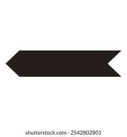 Clipart de flecha indicadora en blanco y negro