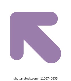 
An indicator arrow showing up left direction
