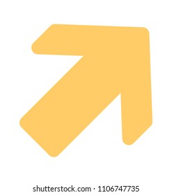
An indicator arrow showing up right direction

