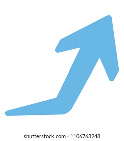 An indicator arrow showing up right direction
