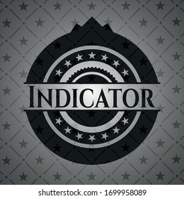 Indicator black emblem. Vintage. Vector Illustration. Detailed.