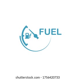 Indicator fuel icon, logo design template