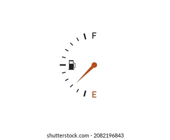 Indicator fuel icon, sign. Vector illustration. Flat design.