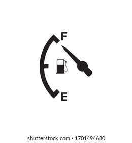 Indicator Fuel Icon In Trendy Flat Style Design.