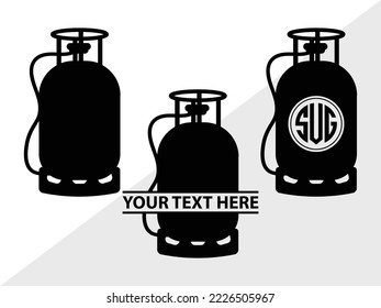 Indicator Gas Tank Monogram Printable Vector Illustration