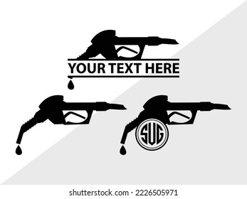 Indicator Gas Tank Monogram Printable Vector Illustration