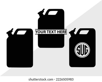 Indicator Gas Tank Monogram Printable Vector Illustration