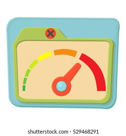 Indicator icon. Cartoon illustration of indicator vector icon for web