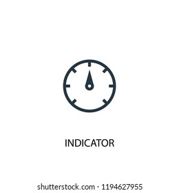 indicator icon. Simple element illustration. indicator concept symbol design. Can be used for web and mobile.
