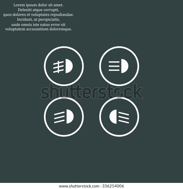 indicator lights on car dashboard dipped stock vector royalty free 336254006 https www shutterstock com image vector indicator lights on car dashboard dipped 336254006