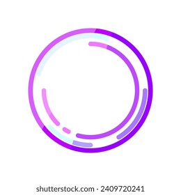 indicator progress bar round cartoon. upload speed, process ui, button digital indicator progress bar round sign. isolated symbol vector illustration