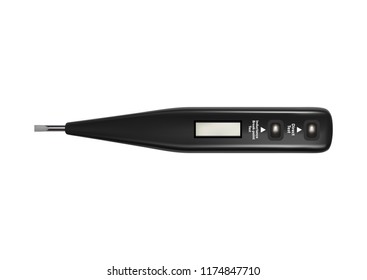 An indicator screwdriver in a vector on a white background.