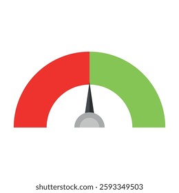 Indicator vector with green and red option