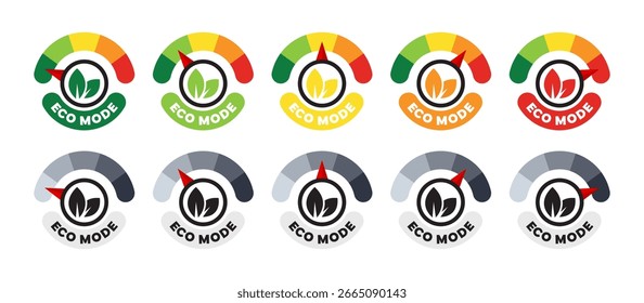 Indicators of eco mode. Energy consumption