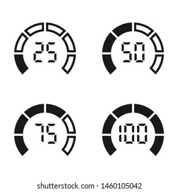 Indicators. Graphic template. Vector illustration