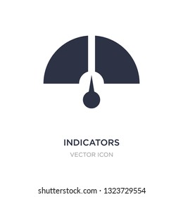 indicators icon on white background. Simple element illustration from UI concept. indicators sign icon symbol design.