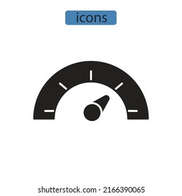 símbolo de símbolo de indicador elementos vectores para web infográfica