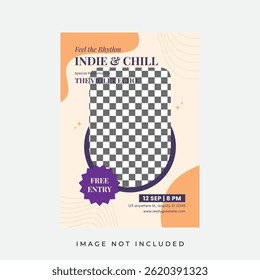 Indie Chill Music Event Flyer Template