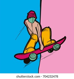 Indie grab skater