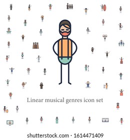 indie musician icon. musical genres icons universal set for web and mobile