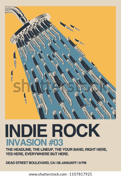 Indie Rock Poster Flyer
Template