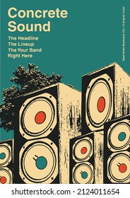 Indie Rock Sound Gig Poster Flyer Template 