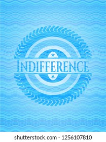 Indifference water wave emblem.