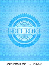 Indifference water wavec oncept emblem.
