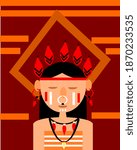 indigeneus people in the vector