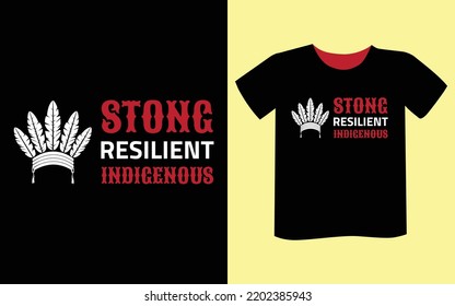 Indigenous Day T-shirt Design Vector