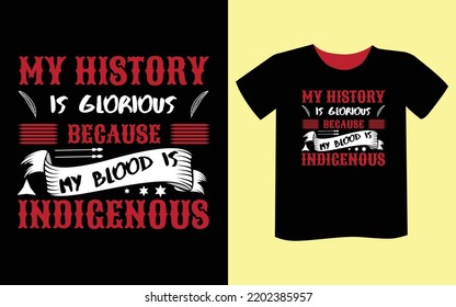 Vector de diseño de camisetas de Día Indígena