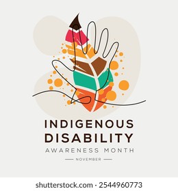 Indigenous Disability Awareness Month, held on November.